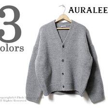 AURALEE SUPER MILLED KNIT BIG CARDIGAN A7SC02RW画像