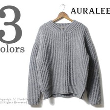 AURALEE SUPER MILLED RIB KNIT P/O A7SP03RW画像