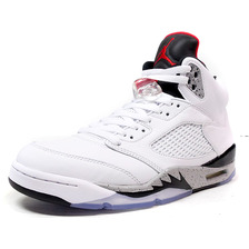 NIKE AIR JORDAN 5 RETRO "WHITE CEMENT" "MICHAEL JORDAN" "LIMITED EDITION for JORDAN BRAND" WHT/GRY/BLK/RED 136027-104画像