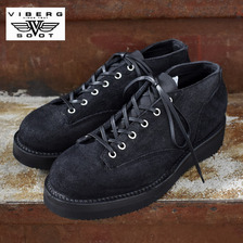 VIBERG BOOTS 245 Lace to Toe Oxford BLACK ROUGH OUT画像