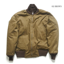 Buzz Rickson's BROWN TANKERS CHEVRON ZIPPER BR13868画像