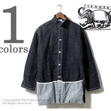 TENDER Co. FOLDED POCKET JACKET RINSED DENIM MOLLETON 940画像