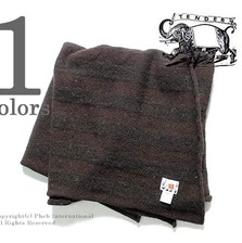 TENDER Co. STRIPE SCARF VOE SHETLAND WOOL / LAMBS WOOL 892画像