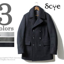 SCYE BASICS MENS PEA COAT 5117-73500画像