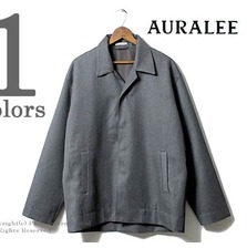 AURALEE WOOL KERSEY BLOUSON A7AB01BK画像