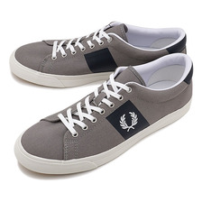 FRED PERRY UNDERSPIN PLASTISOL TWILL FALCON GREY B2034-C53画像
