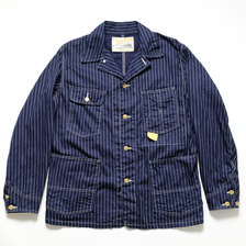 SUGAR CANE 9oz. WABASH STRIPE WORK COAT SC14001画像
