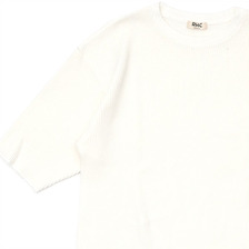 RHC Ron Herman Waffle 3/4 Sleeve Tee WHITE画像