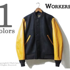 Workers N-1V, Navy Melton/ Cow Leather画像