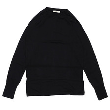 mnml SPLIT BACK RAGLAN L/S TEE BLACK画像