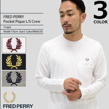 FRED PERRY Pocket Pique L/S Crew JAPAN LIMITED F1664画像