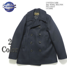 UNITED CARR 26oz WOOL MELTON PEA COAT UC13982画像
