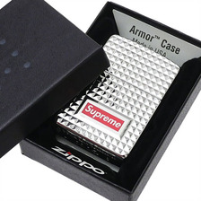 Supreme Diamond Cut Zippo SILVER画像