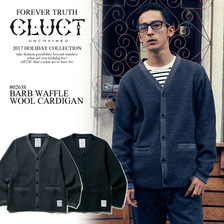 CLUCT BARB WAFFLE WOOL CARDIGAN 02638画像