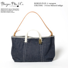 BURGUS PLUS &times; raregem COLE BAG - 14.5oz Natural indigo BP17808RG画像