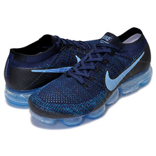NIKE AIR VAPORMAX FLYKNIT college navy/cerulean-blustery 849558-405画像