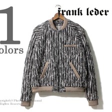 FRANK LEDER BROWN BIG STRIPE WOOL JUMPER 0022020画像