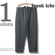 FRANK LEDER NAVY NEP HERRINGBONE WOOL PANTS 0023004画像