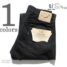 orslow STANDARD DENIM 5POCKET BLACK DENIM 01-1050-D61画像