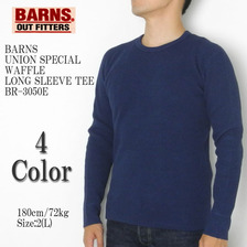 BARNS UNION SPECIAL WAFFLE LONG SLEEVE TEE BR-3050E画像