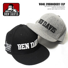 BEN DAVIS WOOL EMBROIDERY CAP BDW-9452画像