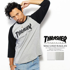 THRASHER MAG LOGO RAGLAN TH8201画像