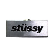 STUSSY CLASSIC BLOCK PIN  SILVER 138587画像