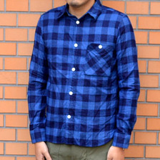 FIVE BROTHER インディゴチェックシャツ 151760画像