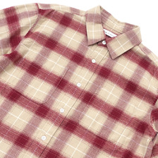 Ron Herman Check Flannel L/S Shirt BURGUNDY画像