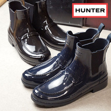 HUNTER WMNS ORIGINAL REFINED PENNY LOAFER CHELSEA WFS1002RGL画像
