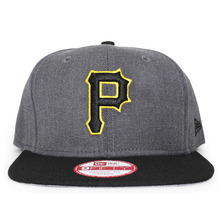 NEW ERA PITSBURGH PIRATES 2T TEAM-BASIC SNAPBACK/DARK HEATHER GREY-BLK NRNE11190913画像