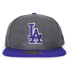 NEW ERA LOS ANGELES DODGERS 2T TEAM-BASIC SNAPBACK/DARK HEATHER GREY-RYL BLUE NRNE11190927画像