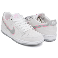 NIKE SB ZOOM DUNK LOW PRO IW WHITE / PERFECT PINK - FLT SILVER 895969-160画像