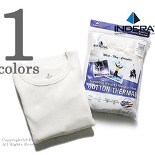 INDERA MILLS ハニカム構造 100%コットン 9.5oz エクスペディションウェイト サーマル ロンT ナチュラル 890LS画像