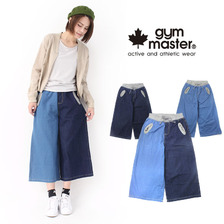 gym master デニム ガウチョ パンツ G743337画像