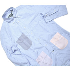 GITMAN VINTAGE L/S REGULAR FIT B.D. 4 POCKET SHIRTS/blue画像