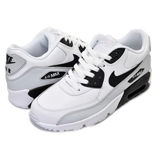 NIKE AIR MAX 90 LTR GS white/black-pr platinum-white 833412-104画像