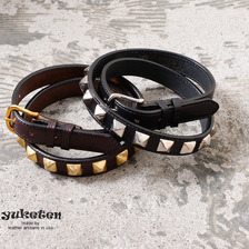 YUKETEN &times; Tory Leather 1&rdquo;Stds Belt画像