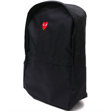PLAY COMME des GARCONS HEART WAPPEN BACK PACK BLACK画像