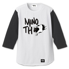MINOS 3/4 MINO THREAT BB TEE (WHITE&times;BLACK) MNQ6-TE19画像