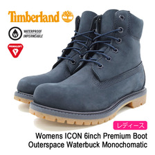 Timberland Womens ICON 6inch Premium Boot Outerspace Waterbuck Monochomatic A1K41画像
