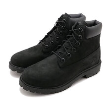 Timberland Junior 6inch Premium Waterproof Boot Black Nubuck 12907画像