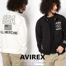 AVIREX ALL AMERICANS STRETCH STAND ZIP SWEAT 6173431画像
