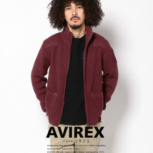 AVIREX ACID WASH U.S.N. COMMAND KNIT CARDIGAN 6174035画像