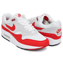 NIKE AIR MAX 1 ANNIVERSARY WHITE / UNIVERSITY RED 908375-103画像