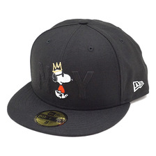 NEW ERA 59FIFTY PEANUTS JOE COOL NY BLACK/S.WHITE 11497891画像