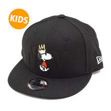 NEW ERA KIDS 9FIFTY PEANUTS JOE COOL NY BLACK/S.WHITE 11497847画像