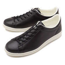 FRED PERRY BREAUX LEATHER BLACK F19682-07画像