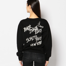 Schott Womens CREW NECK SWEAT BACKSTAGE PASS 3273064画像