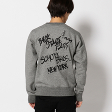 Schott CREW NECK SWEAT BACK STAGE PASS 3173064画像
